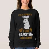 Mens Coffee Hamster Sweatshirt (Vorderseite)