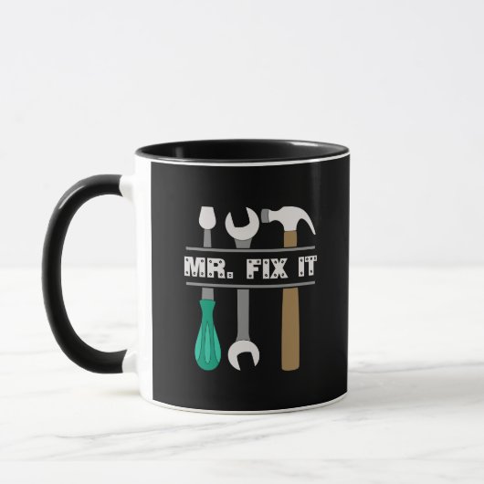 Mens Coffee Tasse Mr. Fix It Tools (Links)
