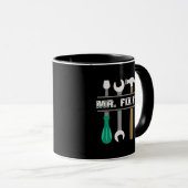 Mens Coffee Tasse Mr. Fix It Tools (VorderseiteRechts)