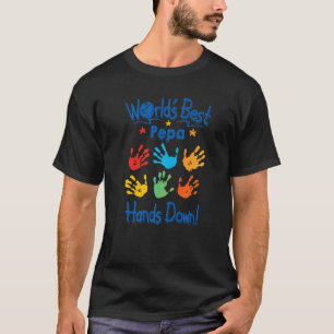 Mens Colorful Little Hands Worldu2019s Best Pepa H T-Shirt