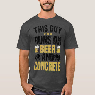 Mens Concrete Finisher Bierbauer T-Shirt