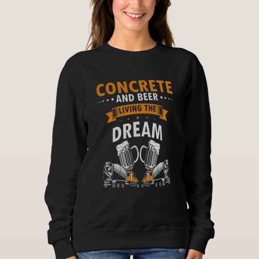 Mens Concrete Finisher for Construction Cement Wor Sweatshirt (Vorderseite)