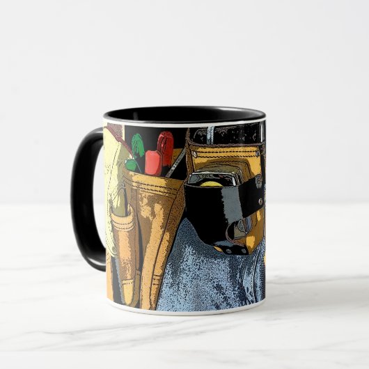 Mens Construction and Tools Theme Tasse (Vorderseite Links)