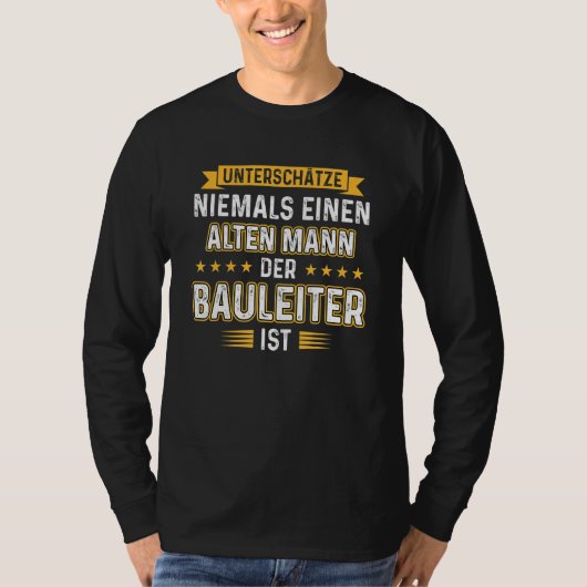 Mens Construction Worker Construction Site Builder T-Shirt (Vorderseite)