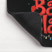 Mens Cool Baba Claus mit Weihnachtsmannmütze Weihn Mousepad (Ecke)