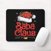 Mens Cool Baba Claus mit Weihnachtsmannmütze Weihn Mousepad (Mit Mouse)