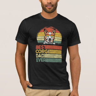 Mens Cool Best Corgi Vater je Vatertag T-Shirt