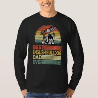 Mens Cool Best English Bulldog Vater je Vater T-Shirt