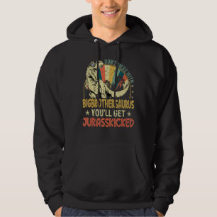 Mens Cool Big Brothersaurus Dinosaurier Rex Vintag Hoodie