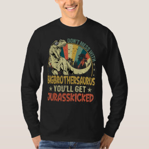 Mens Cool Big Brothersaurus Dinosaurier Rex Vintag T-Shirt