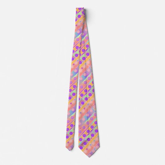MENS COOL CIRCLES DESIGN NECKTIE KRAWATTE (Rückseite)