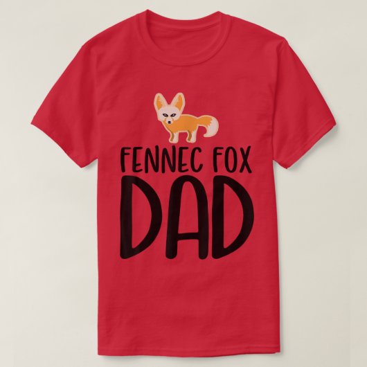 Mens Cool Fennec für Vater T-Shirt (Design vorne)