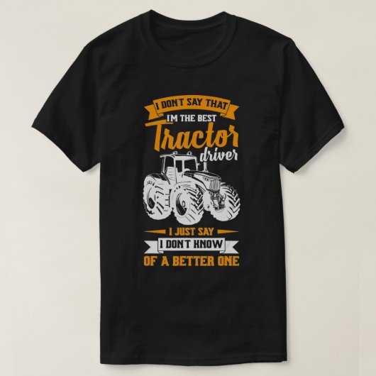 Mens Cool & Funny Farmer Saying Tractor Driver Far T-Shirt (Design vorne)