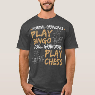 Mens Cool Opa Schach Sonntag der Väter T-Shirt