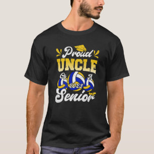 Mens Cool Stolz Onkel eines Volleyball Senior 2023 T-Shirt