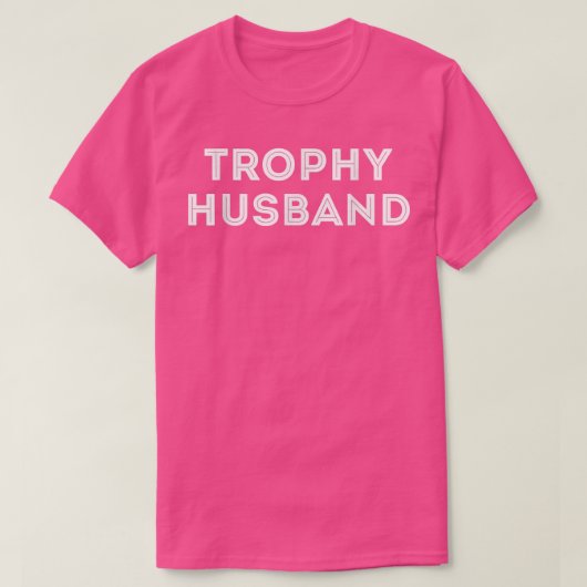 Mens Cool Trophy Husband hubby Spouse honeymoon  T-Shirt (Design vorne)
