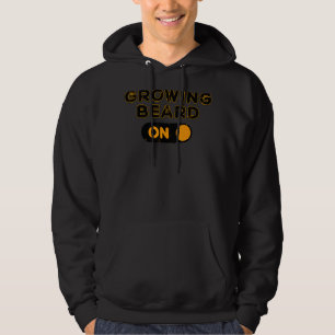 Mens Coole Erklärung Gesichtsbartenwachstum Mascu Hoodie