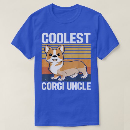 Mens Cooler Corgi Onkel  T-Shirt (Design vorne)
