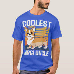 Mens Cooler Corgi Onkel  T-Shirt