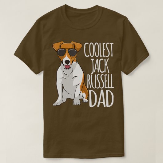 Mens Cooler Jack Russel Vater Jack Russell Terrier T-Shirt (Design vorne)