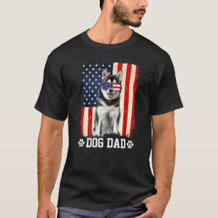 Mens Cooler sibirischer Husky-Hund Vater T-Shirt