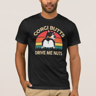 Mens Corgi Corgi Hintern Drive Me Nuts Tri Corgi M T-Shirt