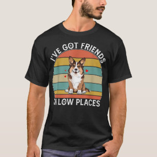Mens Corgi leben Freunde in niedrigen Orten Pembro T-Shirt
