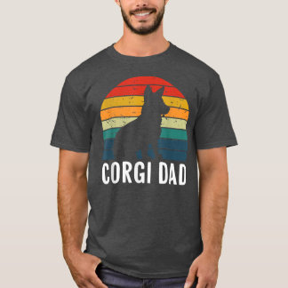 Mens Corgi Vater Retro Vintage walisische Corgi Ei T-Shirt