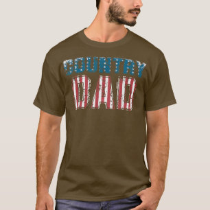 Mens Country Music Vater Vintag American Flag 1736 T-Shirt