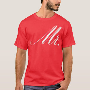 Mens Couple Man Ehe Groom Bachelor Mr. T-Shirt