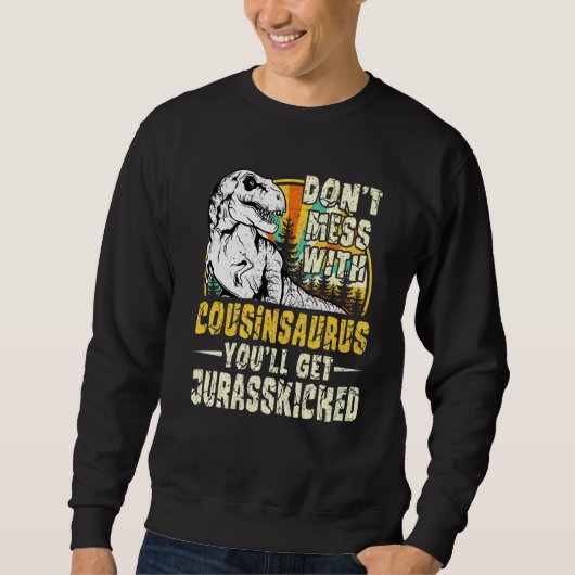 Mens Cousin Rex Saurus Papasaurus Dinosaurs Men Fa Sweatshirt (Vorderseite)