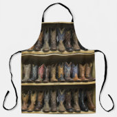 Mens Cowboy stiefelt auf einem Western auf dem Sof Schürze (Vorderseite)