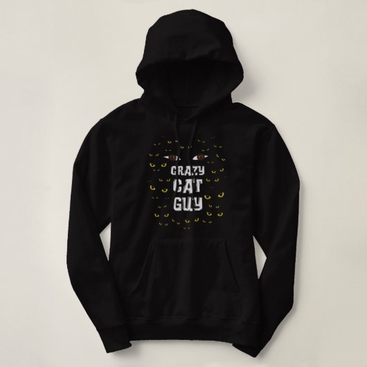 Mens Crazy Cat Typ _ Cat Daddy T - Shirt (Design vorne)