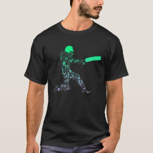 Mens Cricket Batsman für Cricketspielerkricket T-Shirt