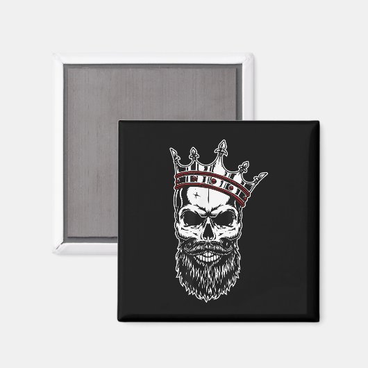 Mens Crown Skull Fashion Tattoo Magnet (Vorderseite/Rückseite)