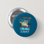 Mens Cruise Squad Valentine's Day Vacation Travel  Button (Vorne & Hinten)
