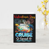 Mens Cruise Squad Valentine's Day Vacation Travel Karte (Gelbe Blume)