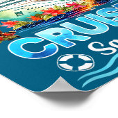 Mens Cruise Squad Valentine's Day Vacation Travel  Poster (Ecke)