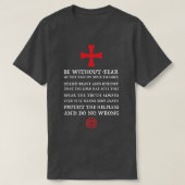 Mens Crusader Knight Knights Templar Code T   Hol T-Shirt (Design vorne)