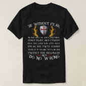 Mens Crusader Knight Knights Templar Code T-Shirt  (Design vorne)