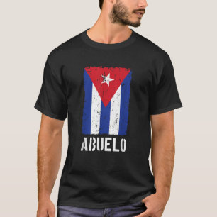 Mens Cuban Abuelo Cuba Flag T Shirt