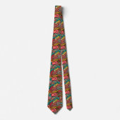 Mens Custom Artistic Abstrakt Neck Tie Krawatte (Vorderseite)