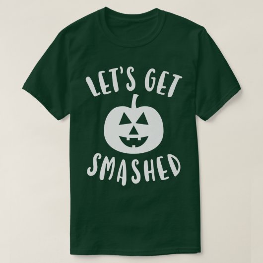 Mens Cute Funny Halloween Let's Get Smashed T-Shirt (Design vorne)