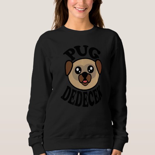 Mens Cute Pug Pug Dedecek Sweatshirt (Vorderseite)