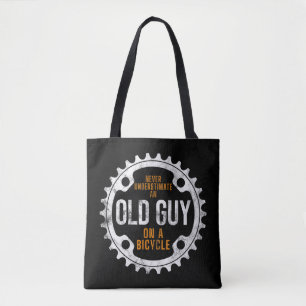 Mens Cycling - Never Underestimate An Old Guy On A Tasche