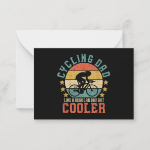 Mens Cycling Vater Bike Rider & Cyclist Vatertag Mitteilungskarte