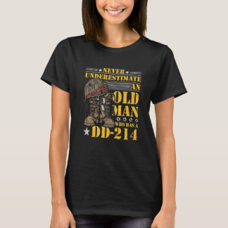 Mens D 214 Alumni Militärveteran T-Shirt
