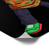 Mens Dabbing Afrikanischer Amerikaner Juneteenth B Poster (Ecke)