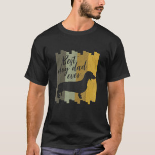 Mens Dackel Retro Teckel T-Shirt