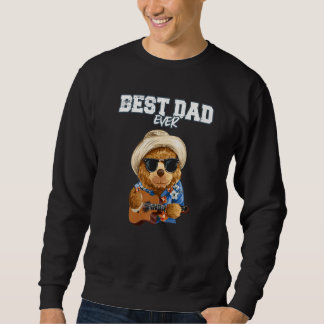 Mens Dad 2023 Gitarrist for pregnancy announcement Sweatshirt